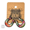 Western serape horseshoe earring - LC