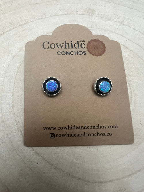 Carina Leekity Opalite Post Earrings - Small but not petite