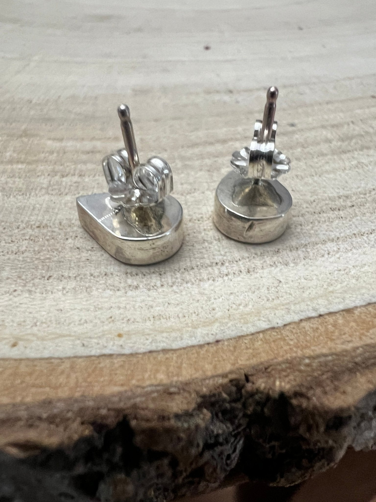 Lynette Johnson Inlay Turquoise and Sterling Silver Post Earrings